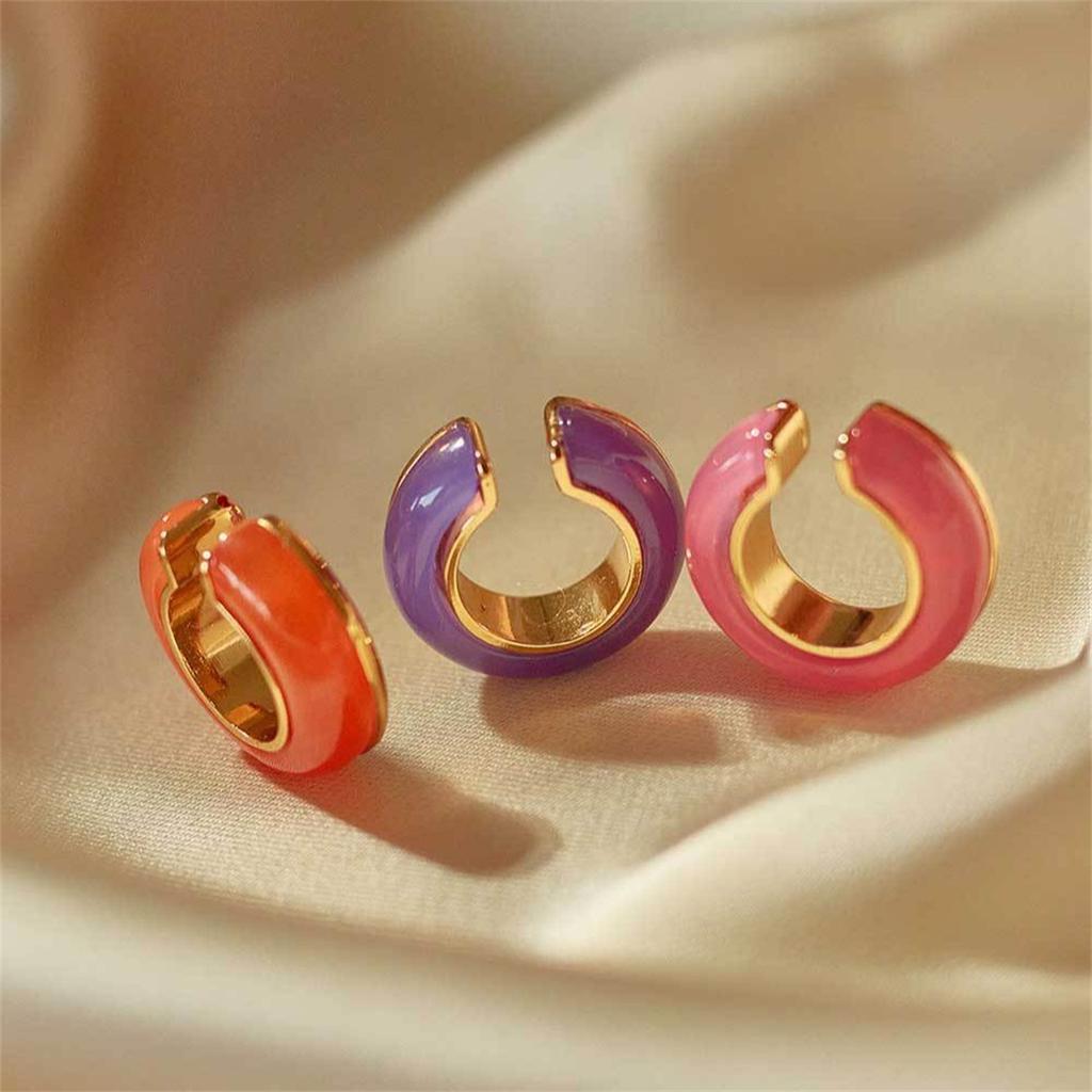 Dopamine Ring Ear Bone Clip Earrings for Women, Niche Temperament, Versatile Design