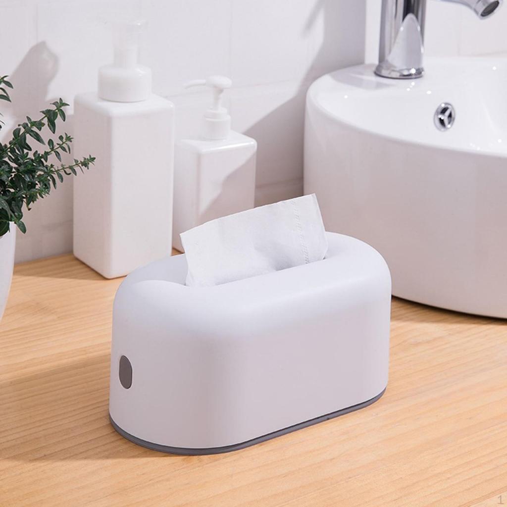 Elegant Plastic Tissue Box Holder for Bathroom Vanity Decor