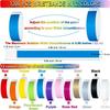 1200 Pcs Plastic Paper Wristbands for Events Neon Color Wrist Bands Concert Identification Wristbands Paper Bracelets Wristbands Party Hand Bands