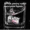 NEW Creative Intelligent Voice-controlled Lighter Transparent Waterproof Visible Case High-end Level Gift Cigarette Accessories