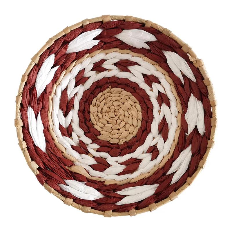Pastoral Ethnic Wind Grass Woven Wall Decoration Moroccan Wind Wall Decoration Hand-woven Home Decoration Bedroom Decor