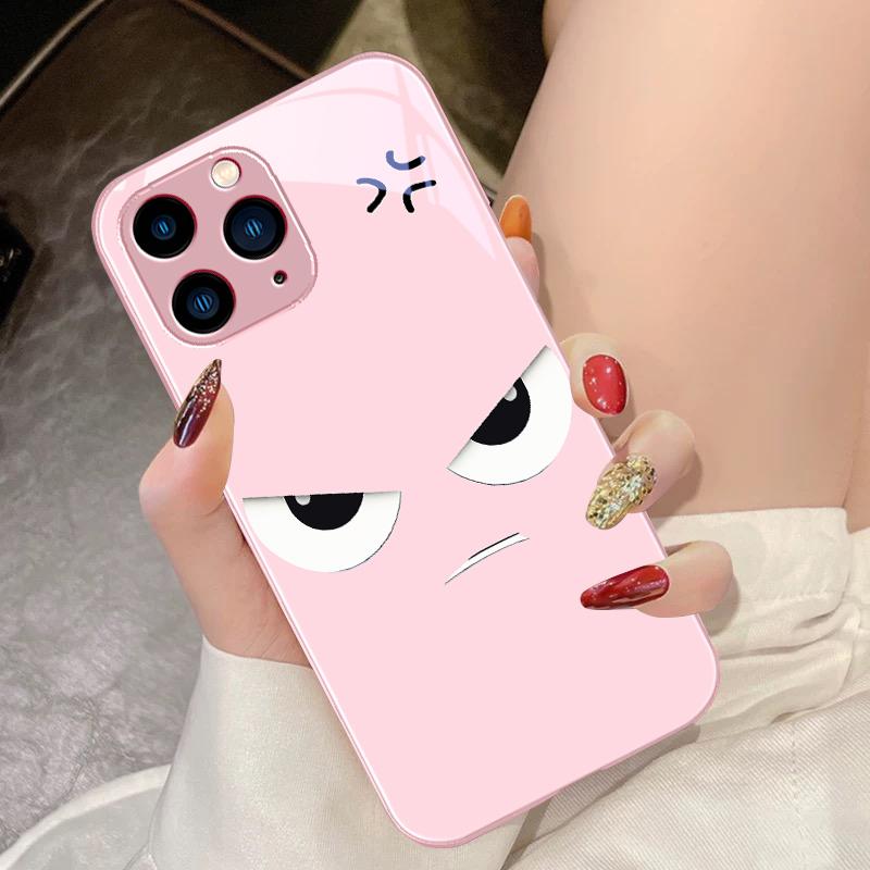 Wütender Ausdruck Für IPhone 16 Pro Max 15 Pro 14 13 12 Mini 11 XS Max XR 7 8 Plus SE 2022 Gehärtetes Glas Handyhülle