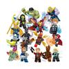 24 sztuki Superbohaterowie Venom Iron Man Spider-Man Hulk Hawkeye Superman Loki Deadpool Klocki Budowlane Figurki Zabawki