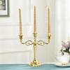European Style Silver-Plated Metal Candelabra for Weddings and Hotels