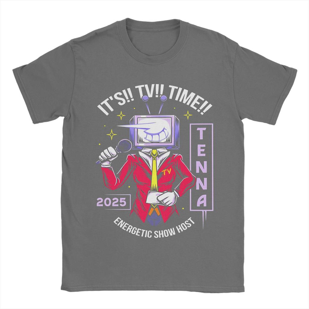 Energetic Show Host Deltarune Tee Shirt for Men Women Graphic Print T Shirts 100% Cotton Clothing