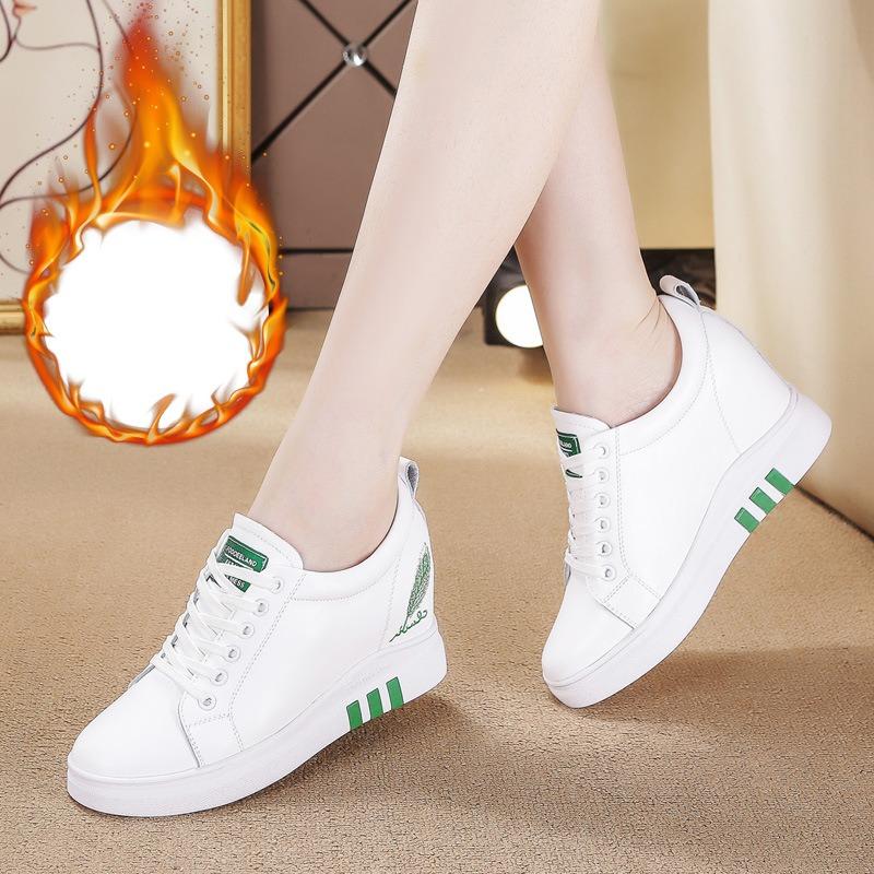 Trendy women's shoes spring new casual height increase breathable sports women's shoes