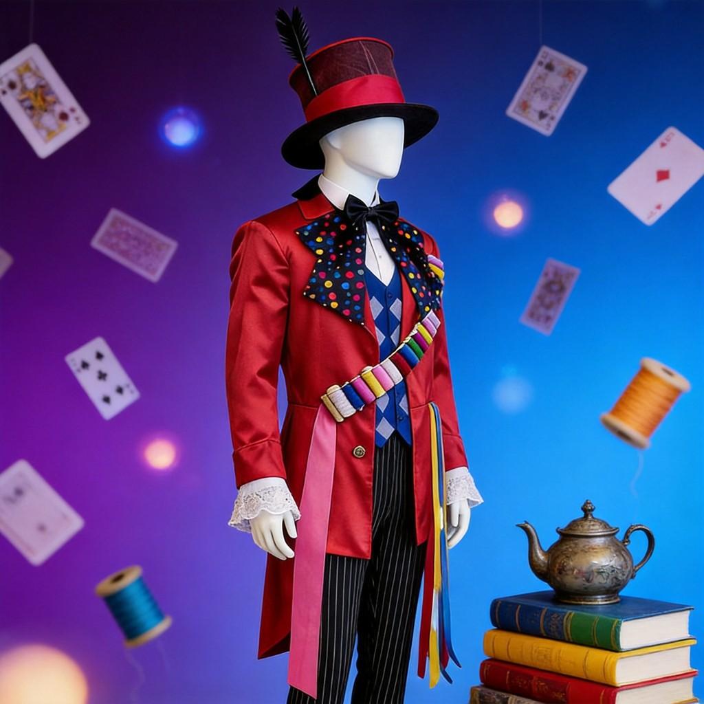 Alice In Wonderland Cosplay Costume With Polyester Fabric For Anime Role Play