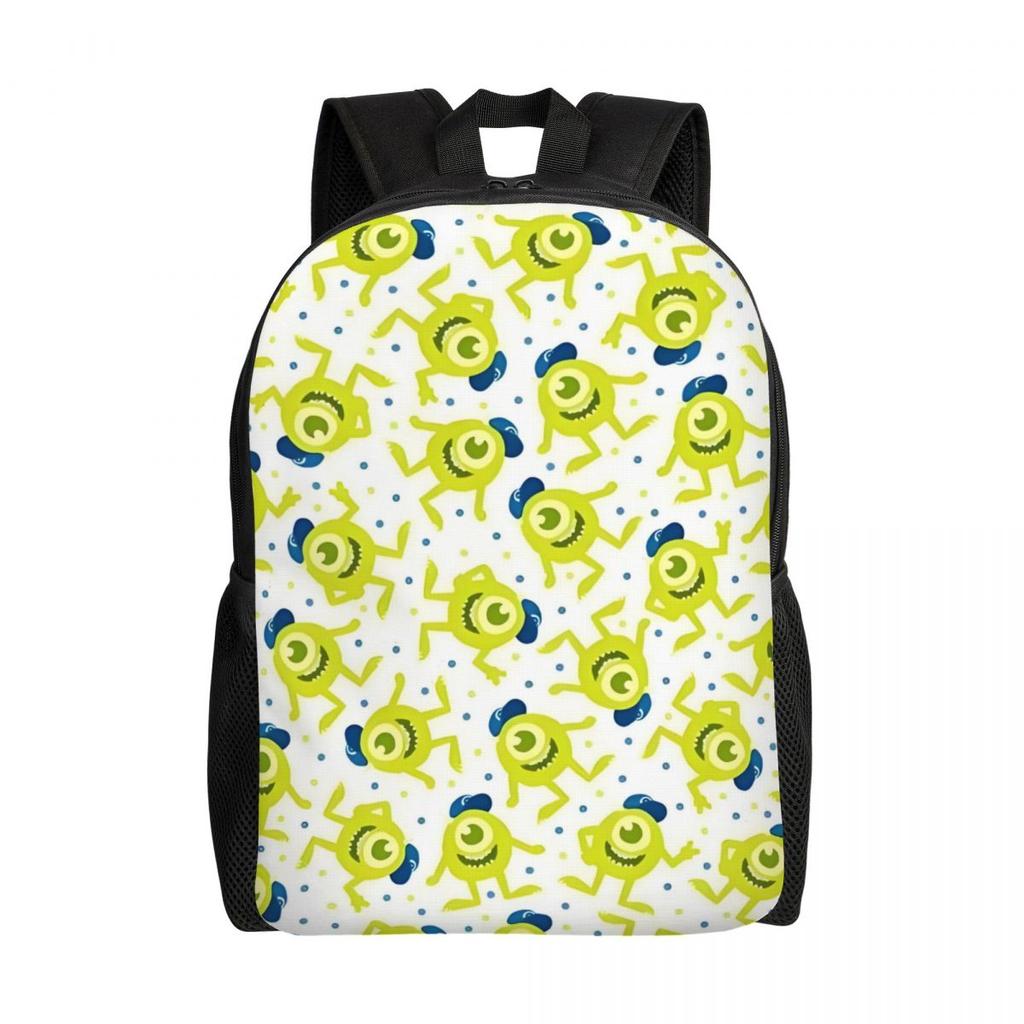 Zaino Mike Wazowski Uomo Donna Casual Borsa per Libri per College Scuola Borse Mostro Carine
