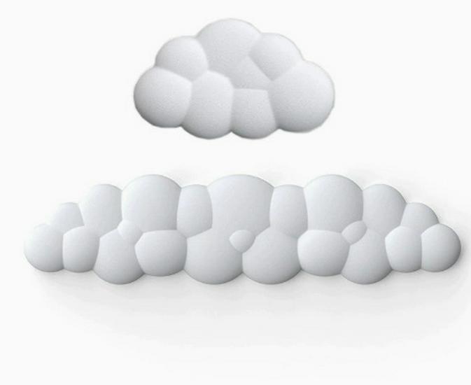 High-Value Silicone Cloud Wrist Rest Mouse Pad and Keyboard Support - Office Essential