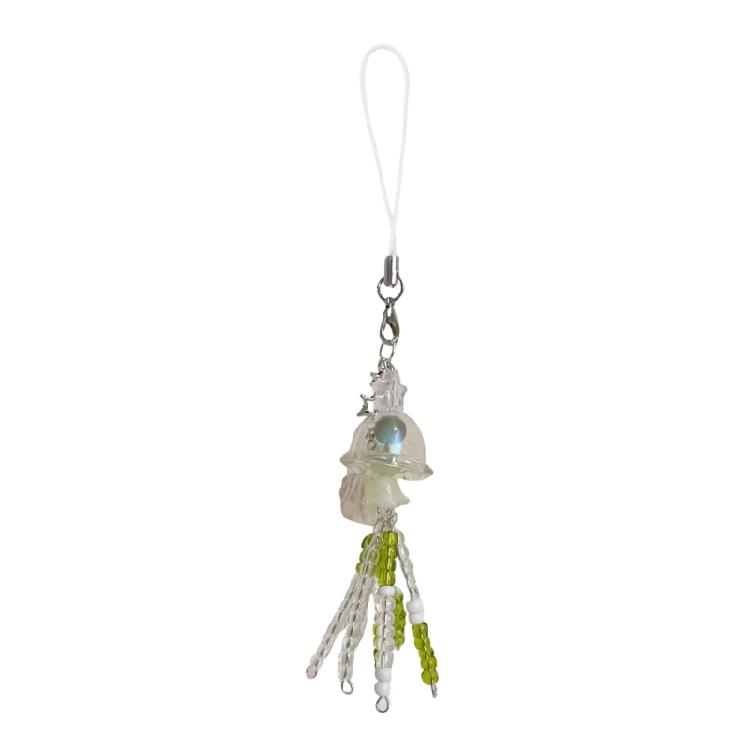 Multipurpose Artistics Beaded Phone Charm with Goldfish Accent Accessory for School Work or Leisure Stylish Outfits