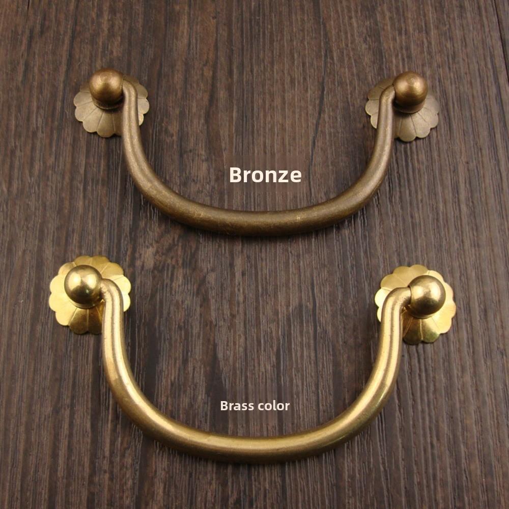 Antikbronze Massiv Messing Schrankknöpfe Muschelgriff Schrankgriffe Möbelbeschläge Schubladengriff Küchenschubladengriffe