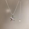 Funny Smooth Surface Metallic Cartoon Horse Flower Pendant Necklaces for Women Long Adjustable Wax Rope Chain Chokers