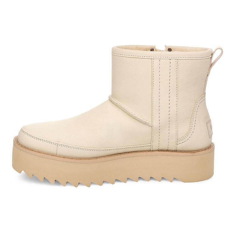 (WMNS) UGG F19 Classic Rebel Biker Mini Fleece Lined Pink Women s 1105313-BONE EU 36