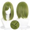 Women Cosplay Wig Green Short Hair Heat Resistant Halloween Party Prop Cosplay Women