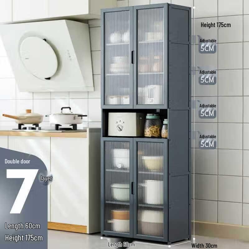 GOWKE Bamboo Kitchen Storage Cabinet