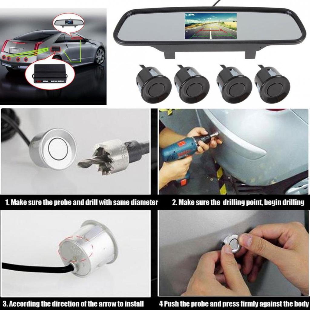 Buy Multifunctional Car Premium Reversing and Parking Sensor System ...