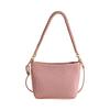 Monochromatic pleated women's bags simple versatile shoulder bags PU leather women's square crossbody bags with shoulder strap  new