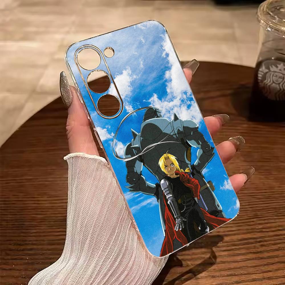 Fullmetal -Alchemist-Edward -Elric Clear Phone Case for Samsung Galaxy A71, A70, A52, A51, A40, A30