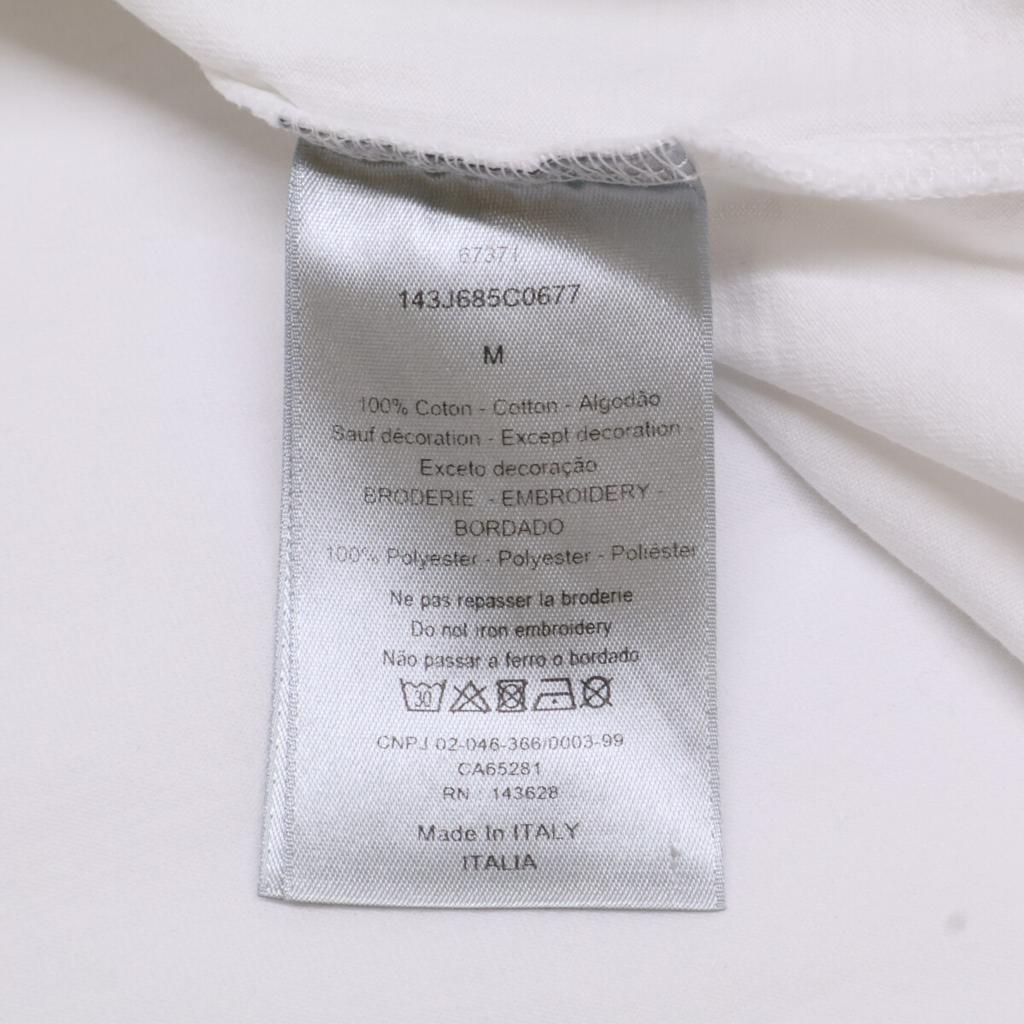 Dior Tops camiseta manga curta com logo frontal branco M brancoUsado