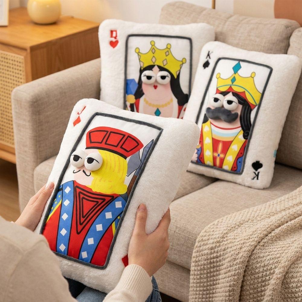 Square Shape Plush Embroidered Pillow Fluffy Texture Patchwork Pillow Holiday Gift