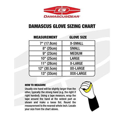 Damascus Gear VECTOR 1 Riot Control Hard Knuckle Gloves, CRT100, Size Large