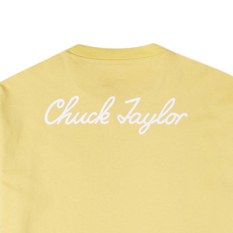Converse T Shirts Unisex Yellow Crew Neck Moderate Straight Fit 10020931-A15