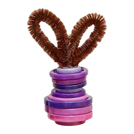 Button Easter Bunny Craft Button Bunny with Twisting Stick Hanging Ornament Kit DIY Ears for Easters