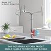 360 Degree Multifunctional Swivel Faucet Kitchen Sink Faucet 4 Modes Hot and Cold Water Faucet for Kitchen Bathroom