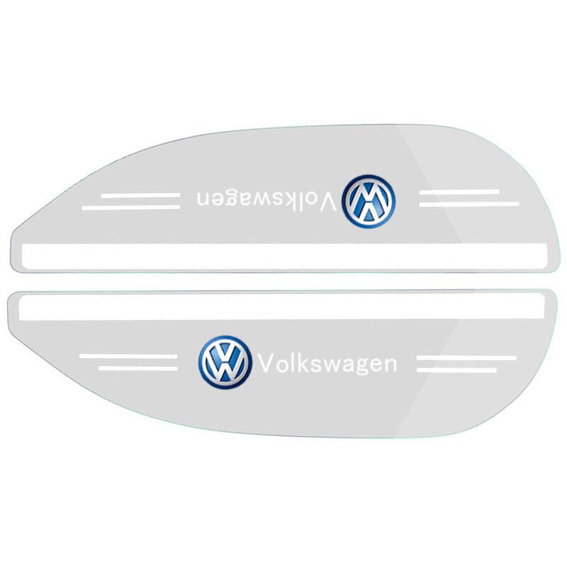 For VOLKSWAGEN VW 2PCS PVC Car Side View Mirror Rain-shield Visor Accessories For Volkswagen Golf Touareg Beetle Jetta Passat Po
