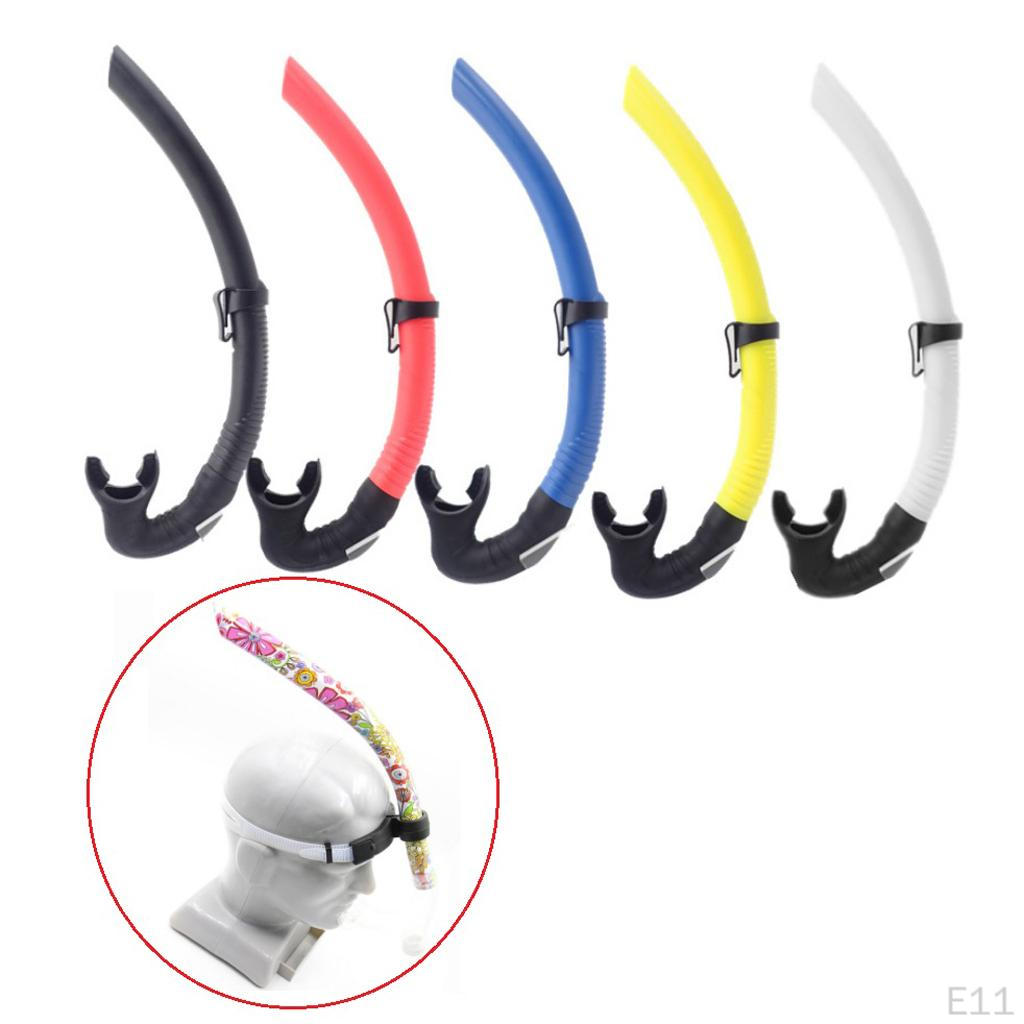 Snorkel Silicone Mouthpiece Breathing Tube Buckle