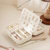 Leather Jewelry Box With Double Layer Large Capacity Organizer For Travel And Gift Giving