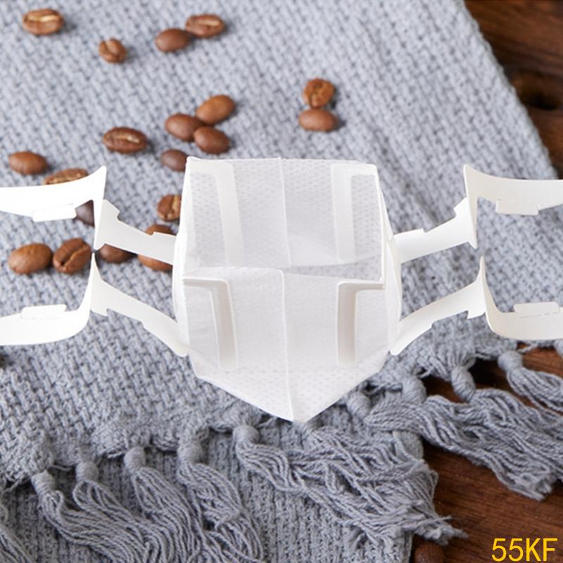 55KF 25/50pcs Disposable Filter Paper Bag Portable Hanging Ear Coffee Fliter Bag Brewing Tool Coffee Accessories Enduring