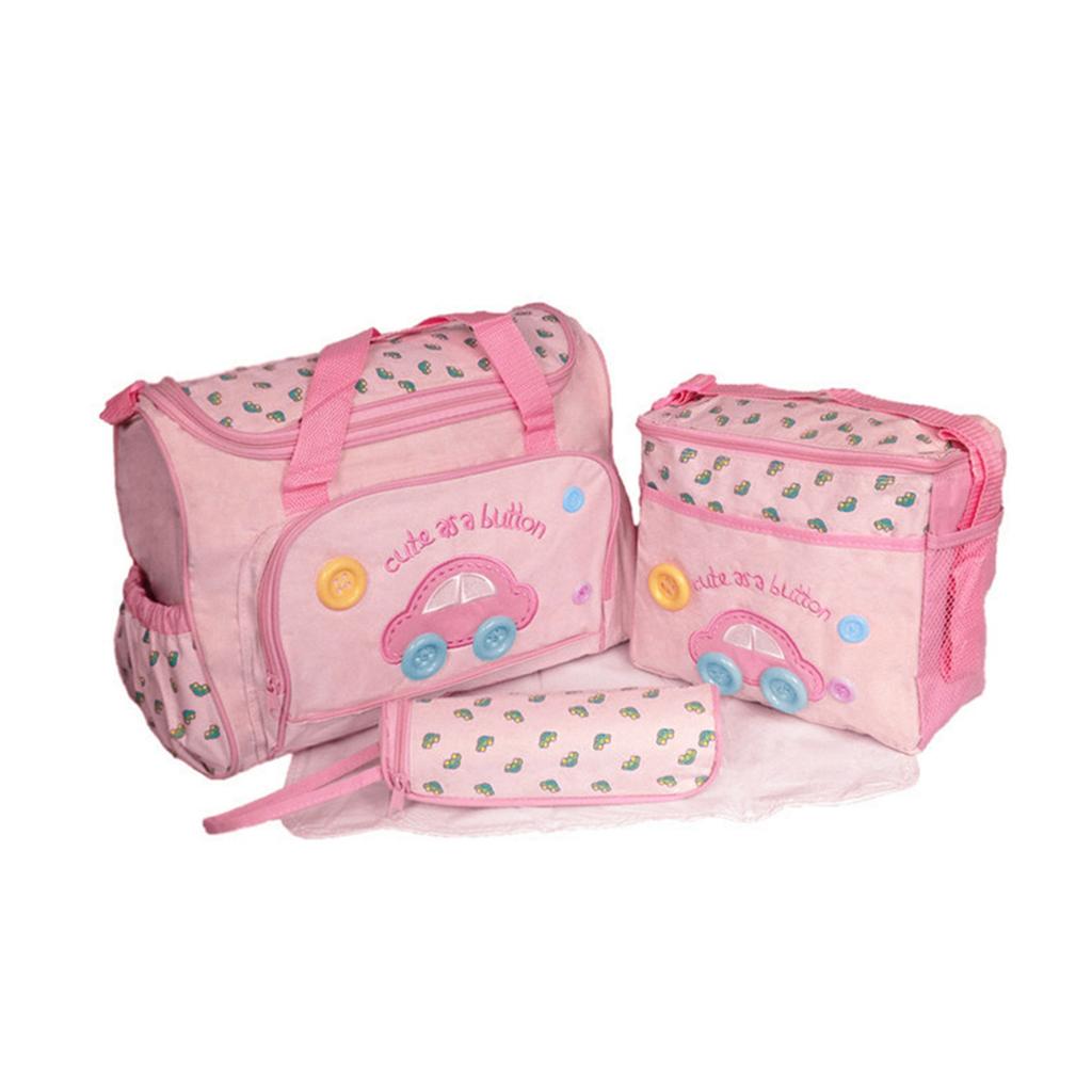 4Pcs Multi Functional Baby Changing Bag Set Spacious and Practical Baby Changing Bag Set for Modern Parenting Needs