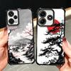 Japanese Minimalist Pine Tree Plating Phone Case For Xiaomi Redmi Note 14 15 Pro Plus 13 12 11 11S 11T 10 9S 9 5G Anti-Fall Aira