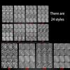 12 sfaturi/coală DIY Vinyls Nail Stencil 24 stiluri Laser Silver Nail Art Stickers Șablon de ștampilă Instrument de model de manichiură