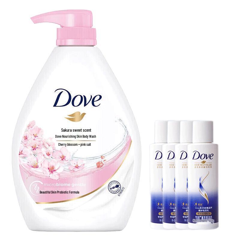 

Dove Cherry Blossom Body Wash & Shampoo Set