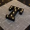 LED Black Letter Light 26 English Night Light Large Luminous Alphabet Lights Wedding Modeling Lamp For Party Birthday Home Bar