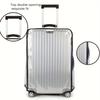 Transparent PVC Luggage Cover, Scratch-resistant And Durable. Suitable for Dust Protection  Reinforced Edge Design