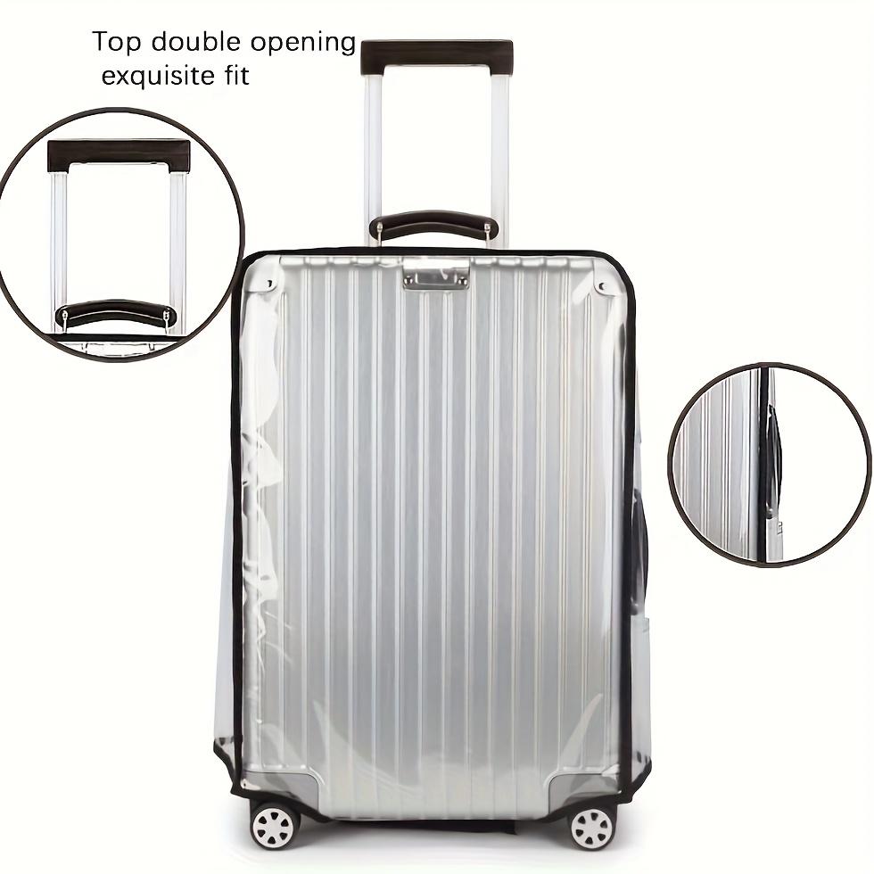Transparent PVC Luggage Cover, Scratch-resistant And Durable. Suitable for Dust Protection Reinforced Edge Design