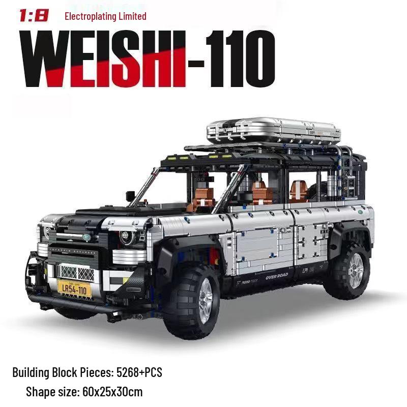 

Guli Defender 110 SUV 1:8 Off-Road Car: Advanced Adult Assembly Building Blocks Toy Model Gift