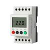 Adjustable Voltage Threshold Protector LCD Display Protector Adjustable Voltage Settings 35mm Guide Rail LCD Display Monitor