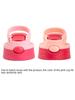 350ml Adult Kids Stainless Steel Straw Thermos Mug With Case Cartoon Bow Leak-Proof Vacuum Flask Thermal Water Bottle Thermocup