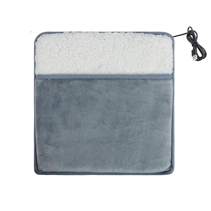 

USB Подогреватель для ног Электрическая грелка для ног Моющаяся Термическая грелка для ног для под стола, кровати, офиса, дома