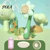 Kids Bubble Bath Toy Electric Sunflower Maker Wand 23 Holes Flower Shape Colorful Handheld Automatic Blower Machine Boys Girls Birthday Gift Mak