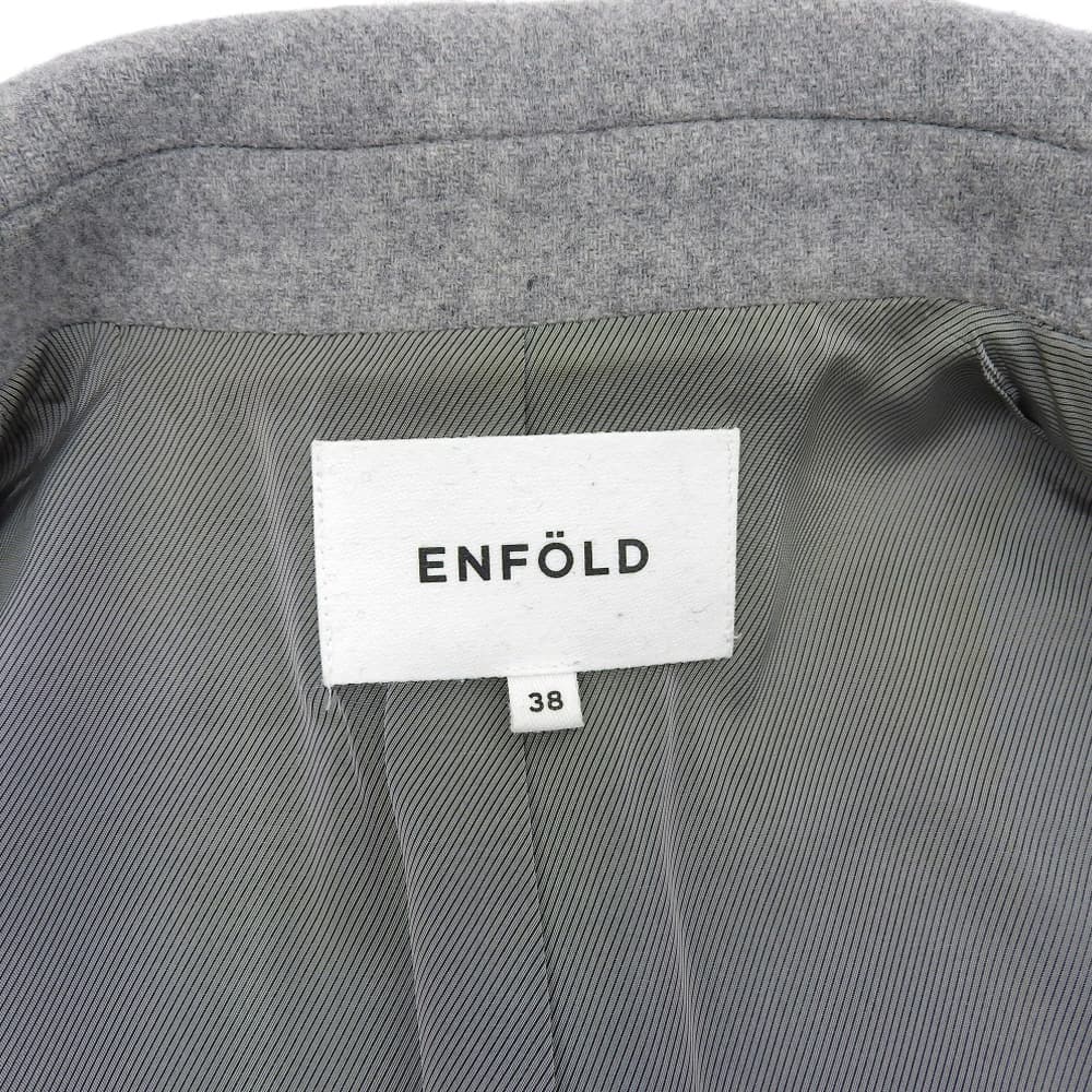 ENFOLD Women's Wool-blend 1B Chesterfield Coat, Gray, Size 38 Coat 38 grayUsed