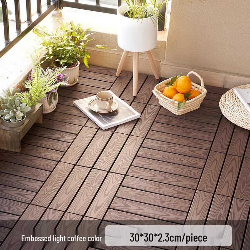Pavimentazione per esterni impermeabile anticorrosione: Pavimentazione Composita Spessa e Durevole per Giardino e Balcone.