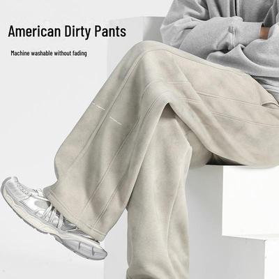 Pánské volné široké tepláky v americkém stylu pro všechna roční období