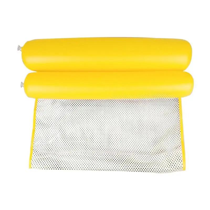 Water Hammock In Air Mattress Swimming Pool Beach Lounger Floating Sleeping Cushion Foldable Inflatable Air Mattress Bed Chair