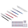100Pcs Heat Erase Pens Erasable Smoother Writing Various Colors Fabric Marking Pens with 10 Pen