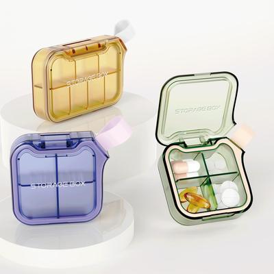 Organizador de Pílulas Portátil de 7 Dias com Logotipo - Compacto, Dispensador Diário de Medicamentos